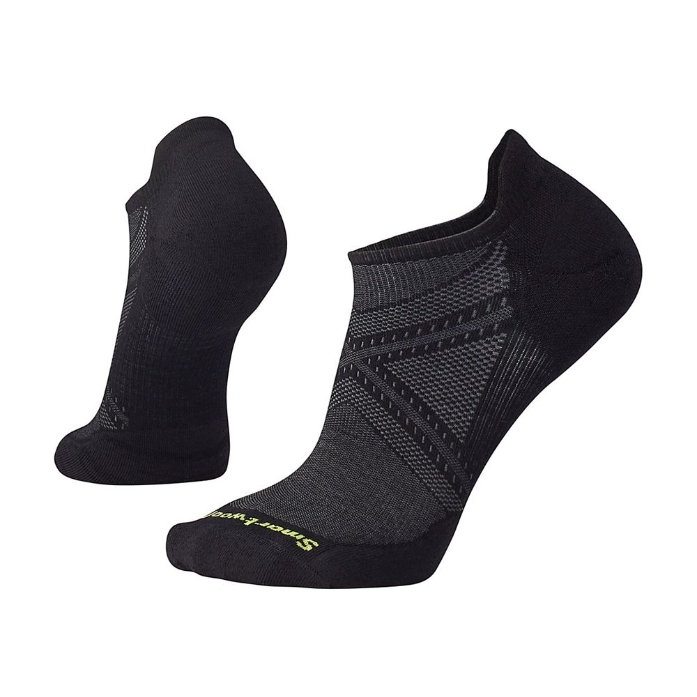 The North Face Socks Mens Australia - The North Face Smartwool Phd® Run Light Elite Micro Black (QWC